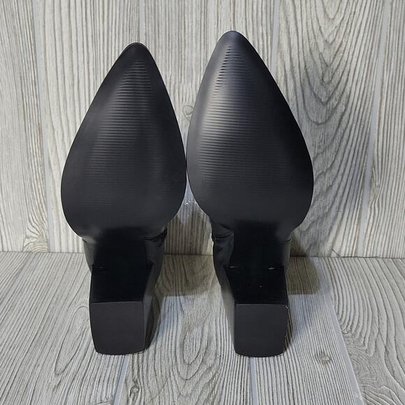 Steve Madden Perlina Black Leather Chain Ankle Boots, NWT, NIB, Size 8.5 - Picture 8 of 15